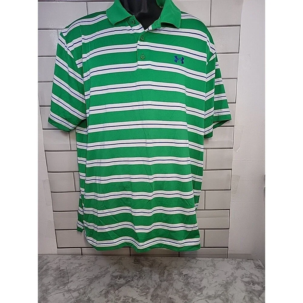 Lot Of 3 Men's 2XL Short Sleeve Shirts Cremieux Under Armour Craft & Barrow - Picture 10 of 15